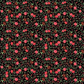 Pomegranates on Black Small