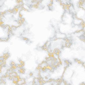 Gold  foil white Marble wallpaper 