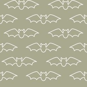 Bats on Green - 6" repeat