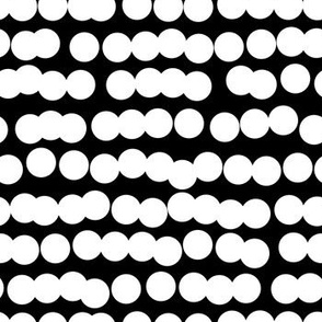 Spots in a line Black and white