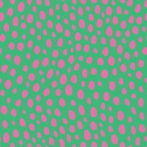 pink green dash spots