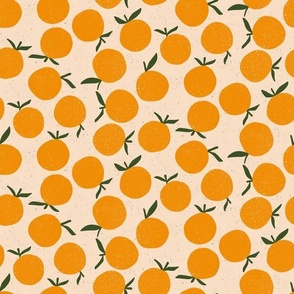 Oranges || Oranges  on Peach || Summer Citrus  Collection by Sarah Price .