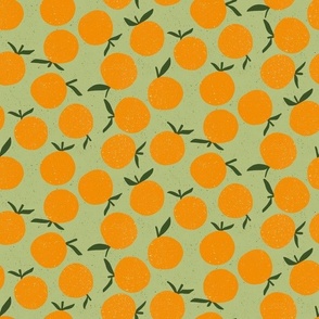 Oranges || Oranges  on Green   || Summer Citrus  Collection by Sarah Price .