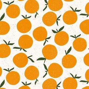 Oranges || Summer Citrus  Collection || Oranges  on Cream  by Sarah Price .