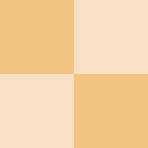 Checkerboard || Orange and Peach Check ||Outdoor Oasis  Collection by Sarah Price