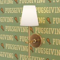 (M Scale) Pugsgiving Seamless on Light Blue