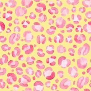 Pink Yellow Leopard Print Small