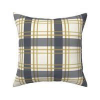 Navy gold cream Plaid ©Terri Conrad Designs