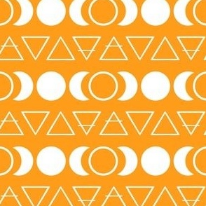 Occult symbols, orange