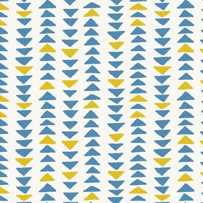triangles yellow and blue