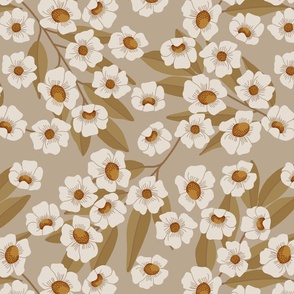 Delicate Cream Flowers