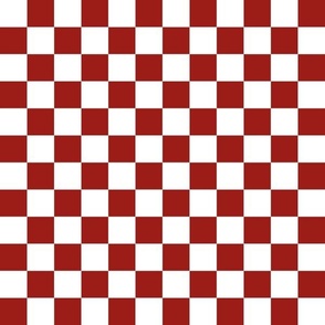 1" christmas checkerboard fabric - cute trendy checker fabric for holiday red