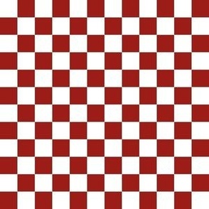 1/2" christmas checkerboard fabric - cute trendy checker fabric for holiday