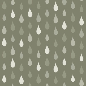 Drops in Sage Green