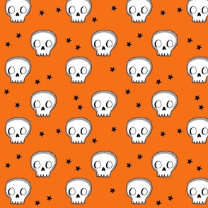 Halloween Skull Orange