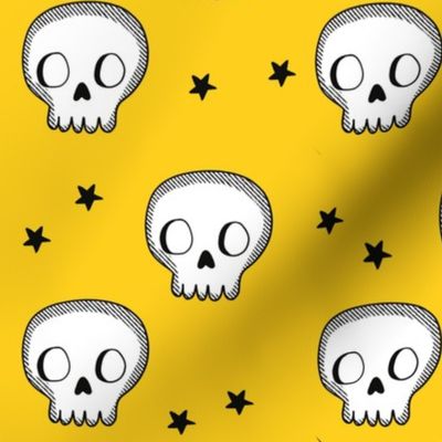 Halloween Skull Yellow