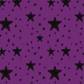 Halloween Stars Purple