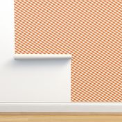 Catstooth- Houndstooth with Cats Small- Orange and White Geometric Cats- Cute Cat Fabric- Classic Modern Wallpaper- Pied de Poule