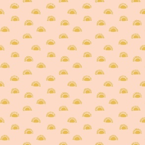 Rising sun-peach and mustard// small scale 