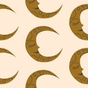 Enchanted - Moons - Gold + Ivory / Neutral