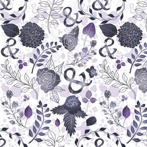 Purple Botanical Ampersand 