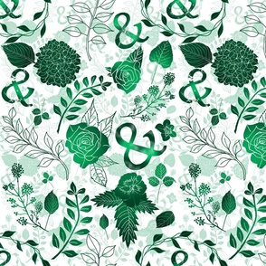 Green Botanical Ampersand 