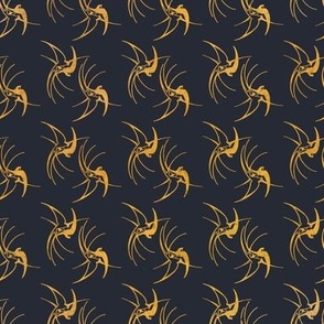 Golden Swallows - geometrical birds 