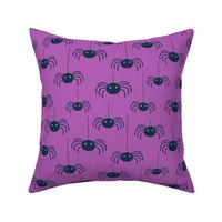 Halloween spiders XL scale purple by Pippa Shaw
