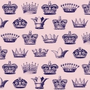 crowns cotton candy pink