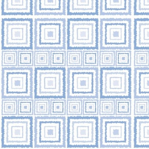 Blue Safari Ikat Squares 