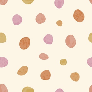 Small Pebbles in Orange and Pink