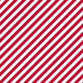 DIAGONAL CANDY STRIPE  RED AND WHITE copy