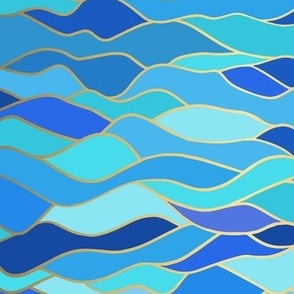 Abstract Blue Waves  Small