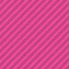 Diagonal Candy Stripe Magenta and Hot Pink