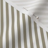 Diagonal Candy Stripe Warm Taupe and White
