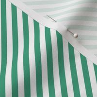 Diagonal Candy Stripe Jade and White