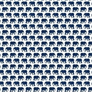 (tiny scale) baby elephants - navy - C22