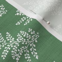 Delicate Fern Green Linen // 7"