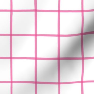 The Grid Hot Pink on White