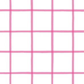 The Grid Hot Pink on White