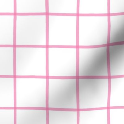 The Grid Valentine Pink on White 