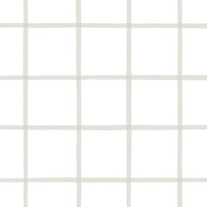 The Grid Putty on White 