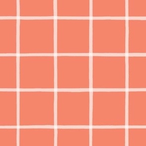 The Grid White on Melon 