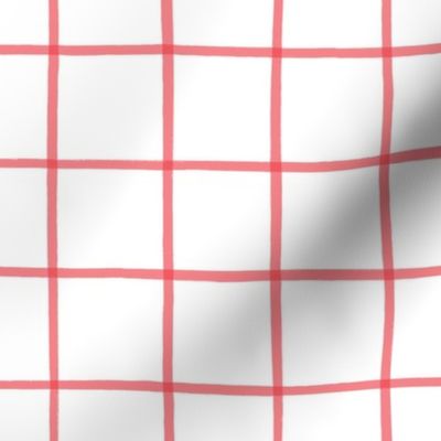The Grid Valentine Red on White 