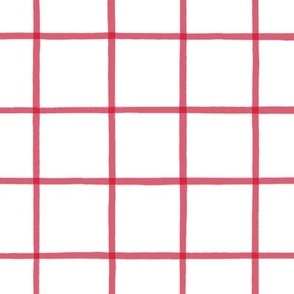 The Grid Red on White 
