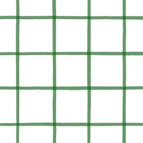 The Grid Emerald on White 