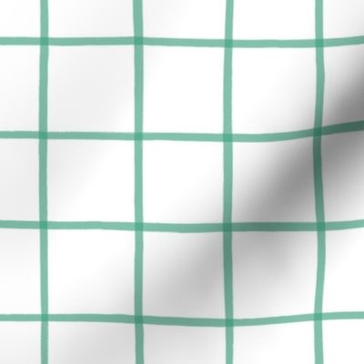 The Grid Jade on White 