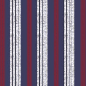 Wordly textured linen Stripe_Navy