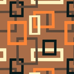 Squares 70s style pattern.
