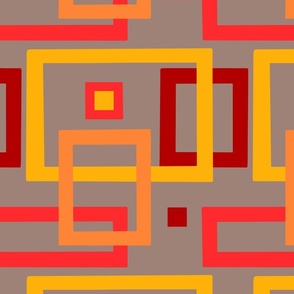 Colourful retro squares pattern